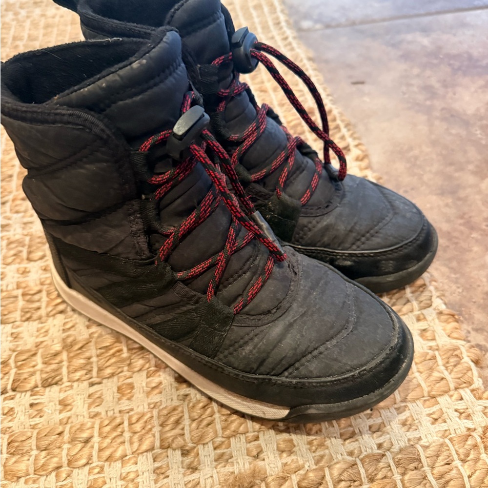 Sorel Kids Black and Red Winter Boots